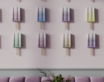 Set of 6 Fake Popsicle Ice Cream-Display Decoration- Prop Decoration