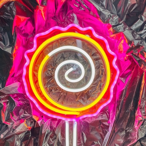 Led Neon Candy Sign Etsy