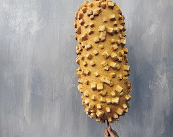Handmade Giant Corn Dog Prop, 100cm Food Decor