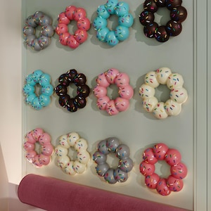 Mochi Donuts Set - Giant Fake Donut for Wall Decoration - Display Decor