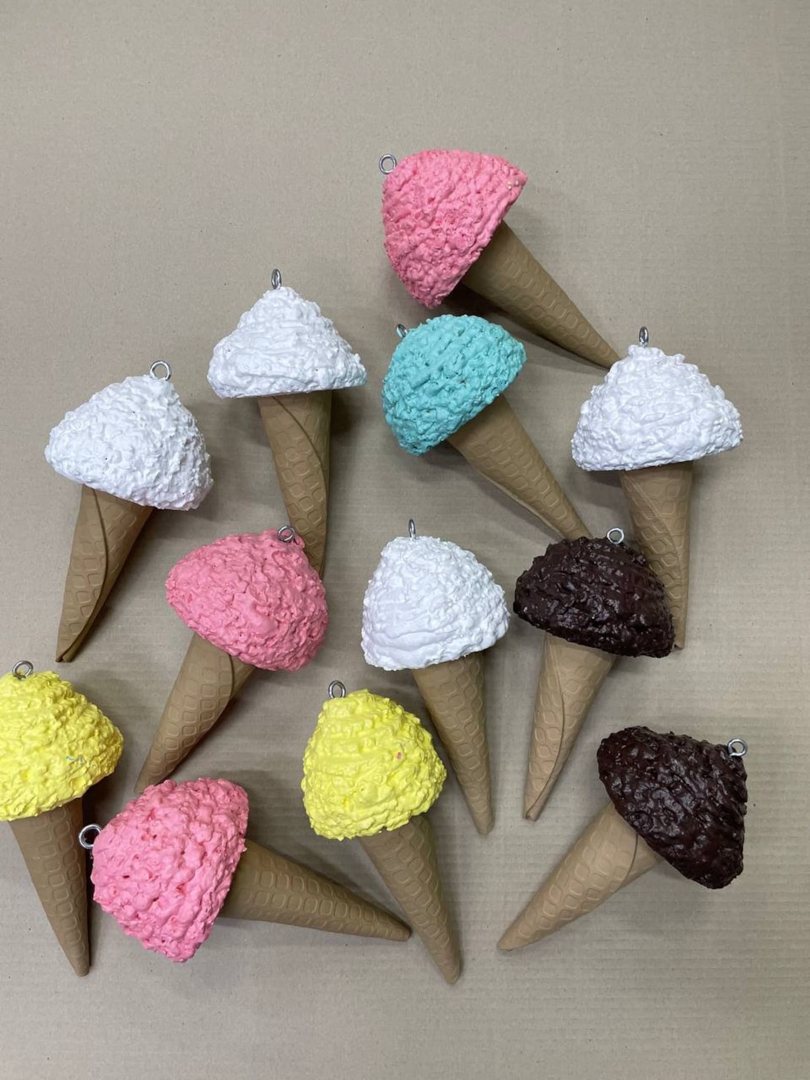 Set of 10 Prop Foam Ice Creams Decoration Fake Foam Ice Etsy