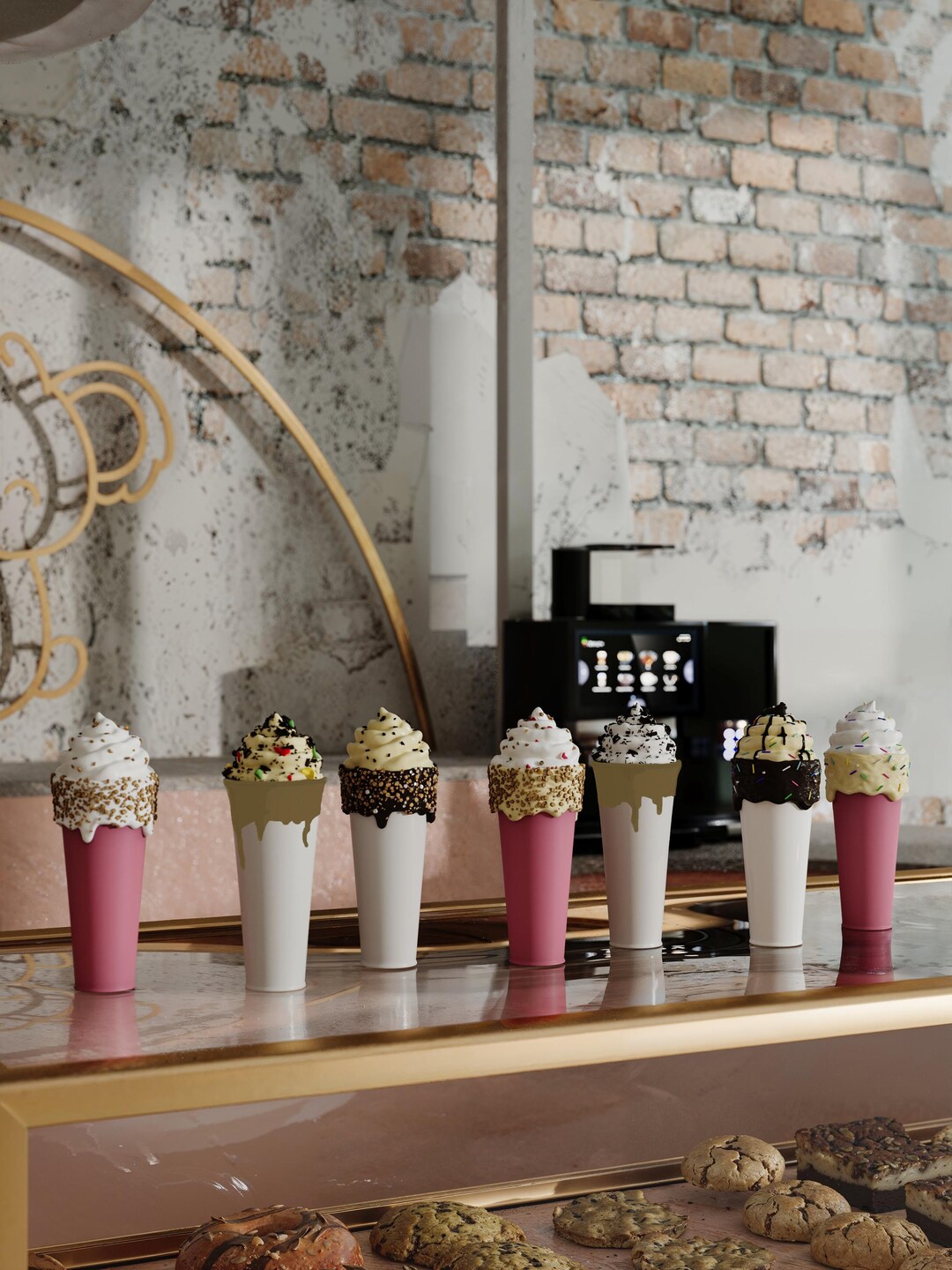 Milk Shakes Set of 3 Pcs, Giant Fake Milk Shake for Decoration - Etsy