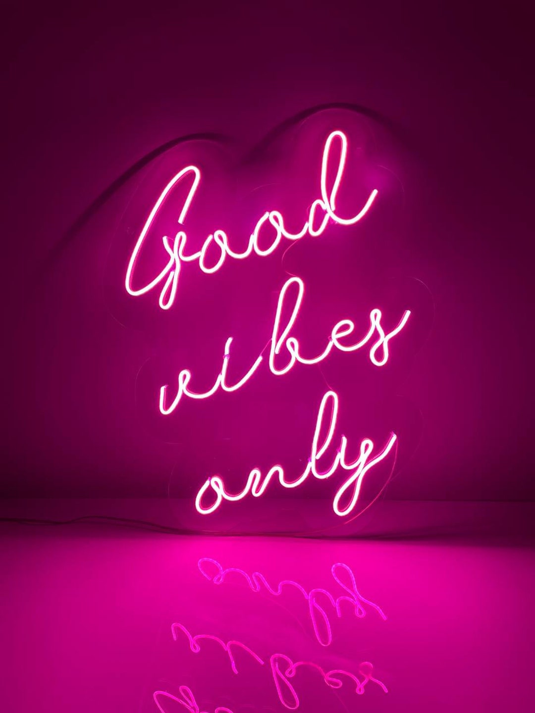 Good Vibes Only LED Neon Sign Etsy