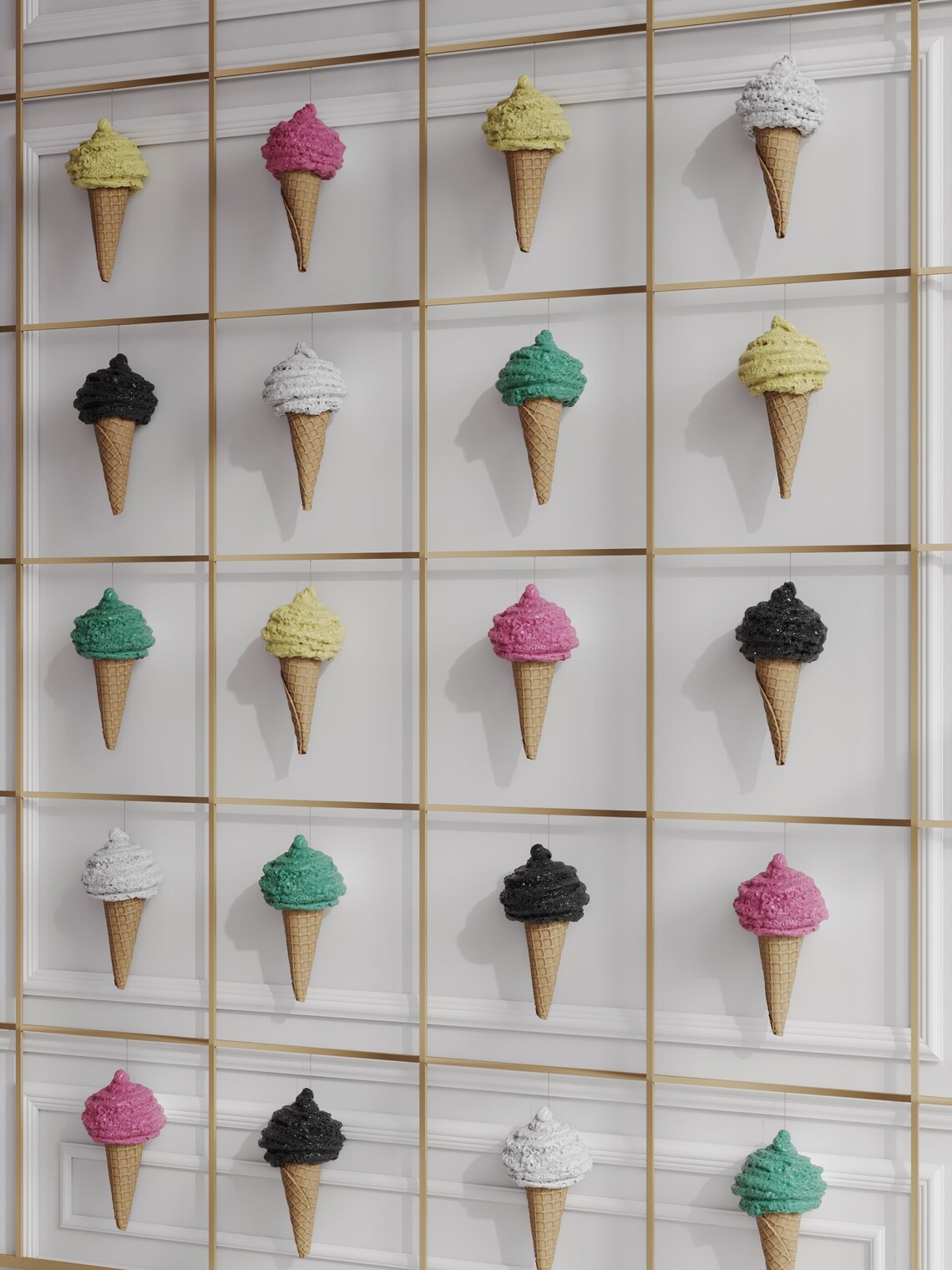 Set of 10 Prop Foam Ice Creams Decoration Fake Foam Ice Etsy