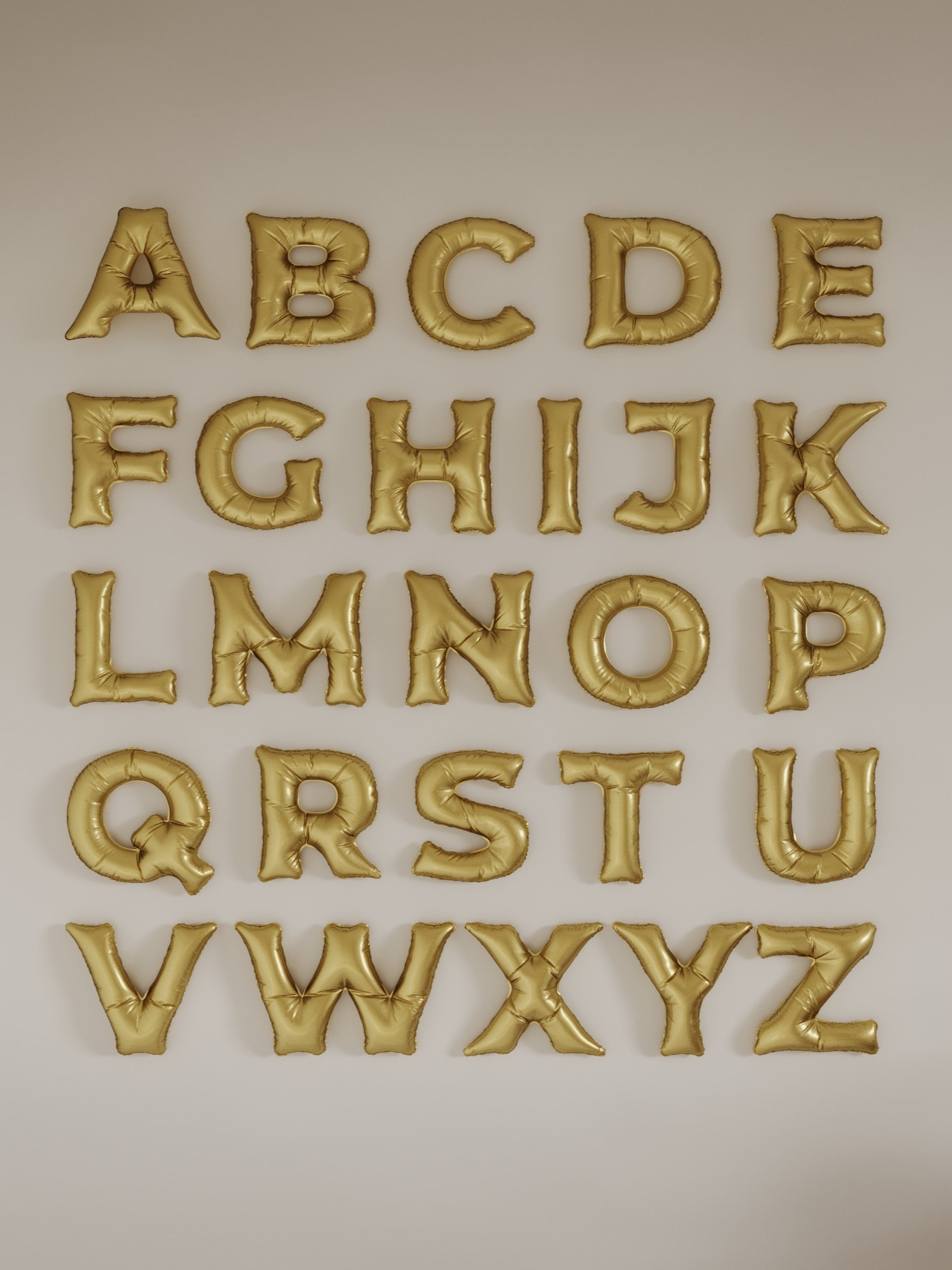 Alphabet Letters - Gold — The Buffalo Bead Gallery