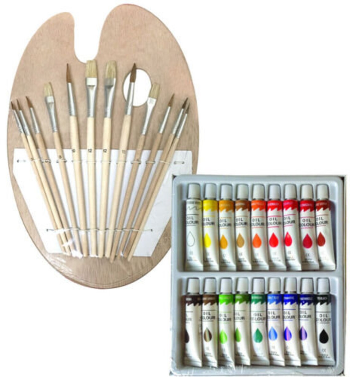 Oil paint set color painting set 12 brush 18 color set and Etsy