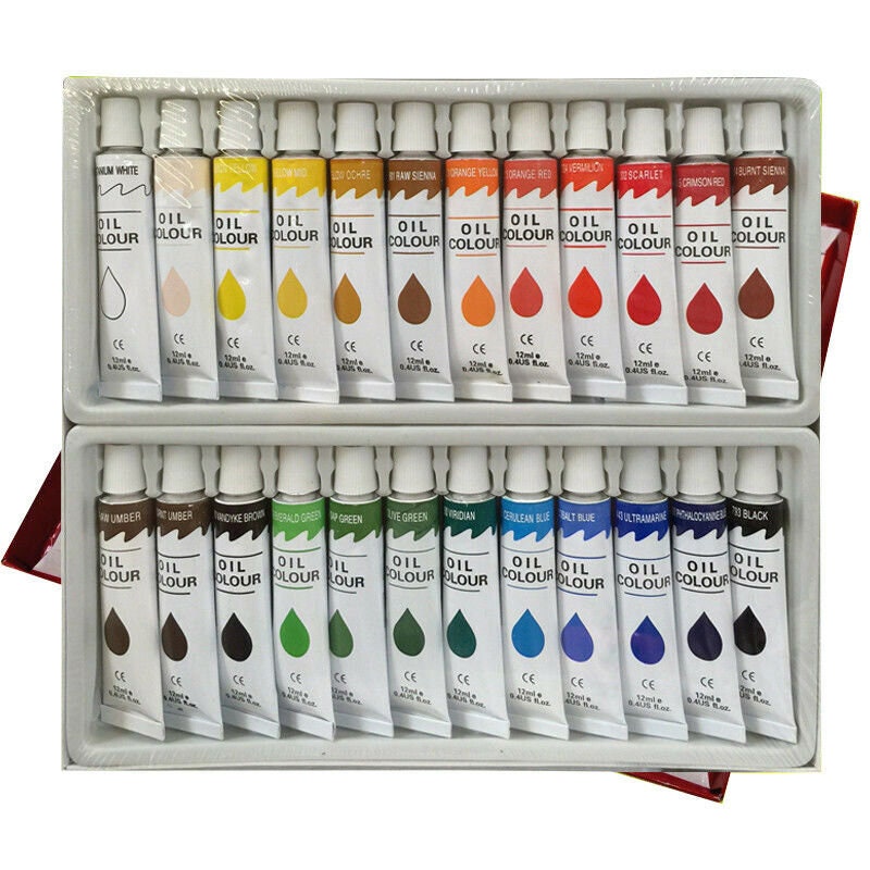 Oil paints professional artist paint set 24 color Etsy