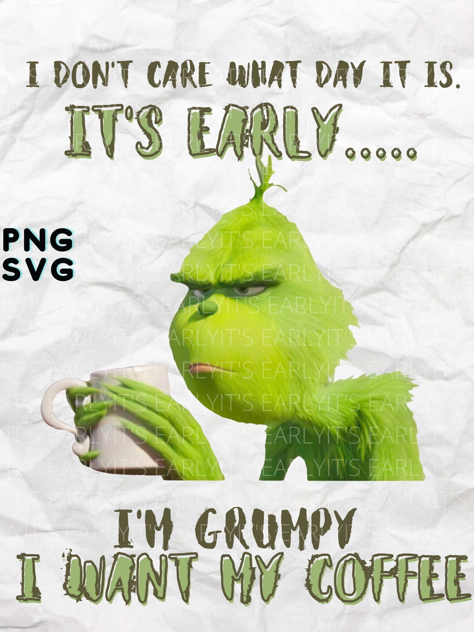 Free Free 268 Grinch Drinking Coffee Svg SVG PNG EPS DXF File