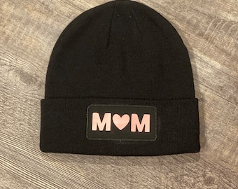 Mom Heart Beanie