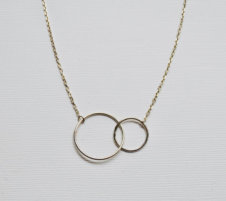 Infinity Open Circle Necklace, Sterling Silver, Karma Necklace, Mother
