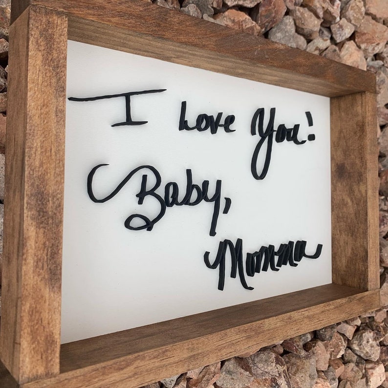 Custom Handwriting Sign Personalized Handwriting Sign Etsy