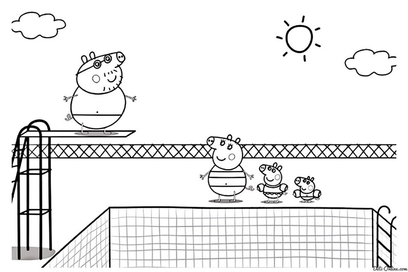 Peppa Pig Coloring Pages For Children Of All Ages Etsy India