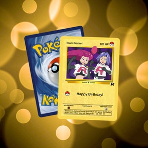 Team Rocket Happy Birthday Custom Card