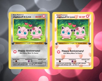 Happy Anniversary Jigglypuff Pokemon Card