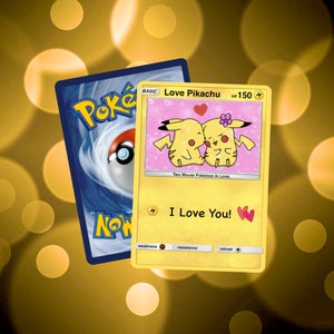 I Love You Pikachu Card.
