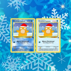 Custom Psyduck Christmas Card