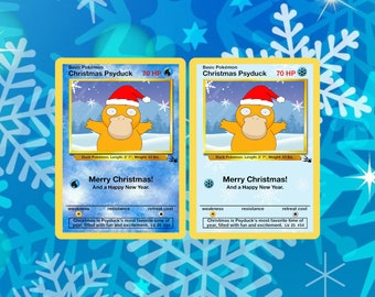 Custom Psyduck Christmas Card