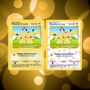 Carte Pikachu joyeux anniversaire