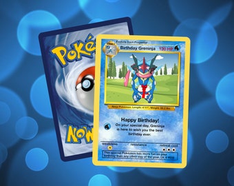 Birthday Greninja Pokemon card