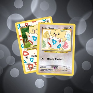 Carte personnalisée Joyeuses Pâques Togepi
