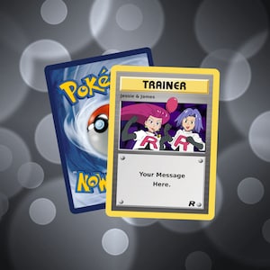 Team Rocket Happy Birthday Personalised Card