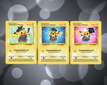 Graduation Pikachu Pokemon Card