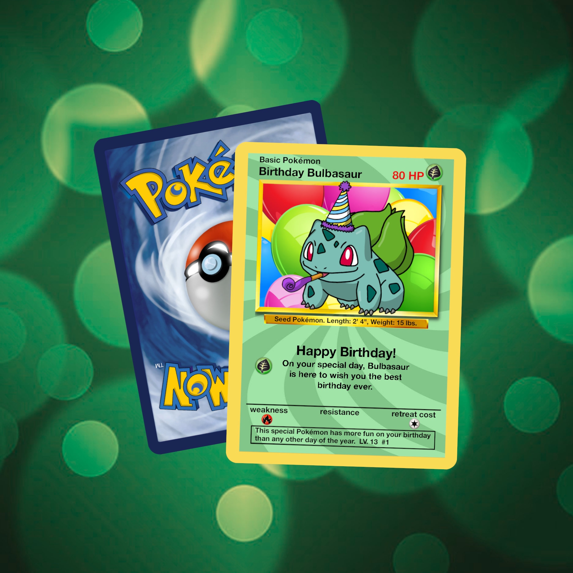 Efty Custom Cards - Bulbasaur custom card 🌿 part of the Kanto trio painted  + 1cards Comissions open 📩 contact me for details. Logo cration is also  possible. Buy 3 cards and