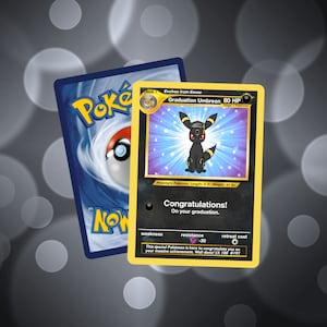 Umbreon Graduation Card