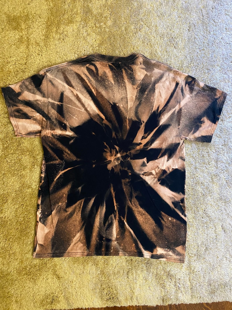 BRAND NEW David Bowie tie dye bleached tee