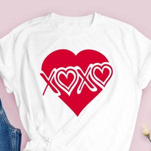 XOXO Svg, Valentinstag Svg, Liebe Svg, Herz Svg, Valentinstag Vektor-Datei, Liebe Cricut Silhouette, Valentinstag geschnitten Datei DXF PNG