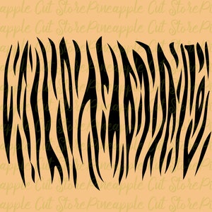 Svg d’impression de tigre, svg de bandes de tigre, fichier vectoriel de bandes de tigre, modèle de fichier coupé d’impression de tigre pour la coupe et la silhouette, bandes de tigre DXF/PNG