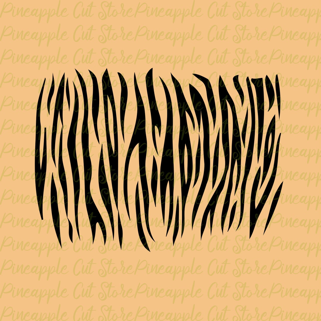 Tiger Print Svg, Tiger Stripes Svg, Tiger Stripes Vector File