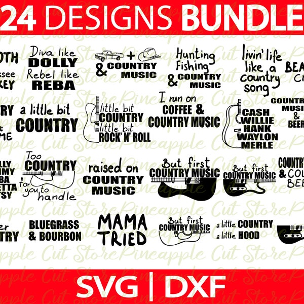 country music svg, Country boy svg, Country svg, southern girl svg, country music svg bundle dxf, file for criucut, cut file for silhouette