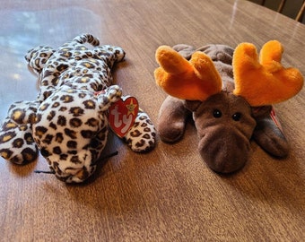 Beanie Babies set of two  – Chocolate and Freckles