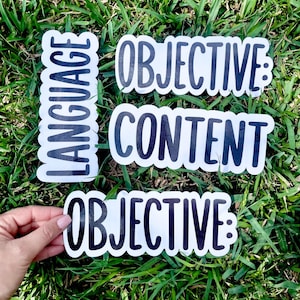 4 Custom 8x3 Classroom Magnets | | Dry Erase Board Magnetic Words | Teacher White Board Magnets | Teacher Magnets | Customization|