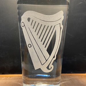 Irish Harp Stout Imperial Pint 20 oz Original Irish Stout Beer Glass Wedding Toasting Glass