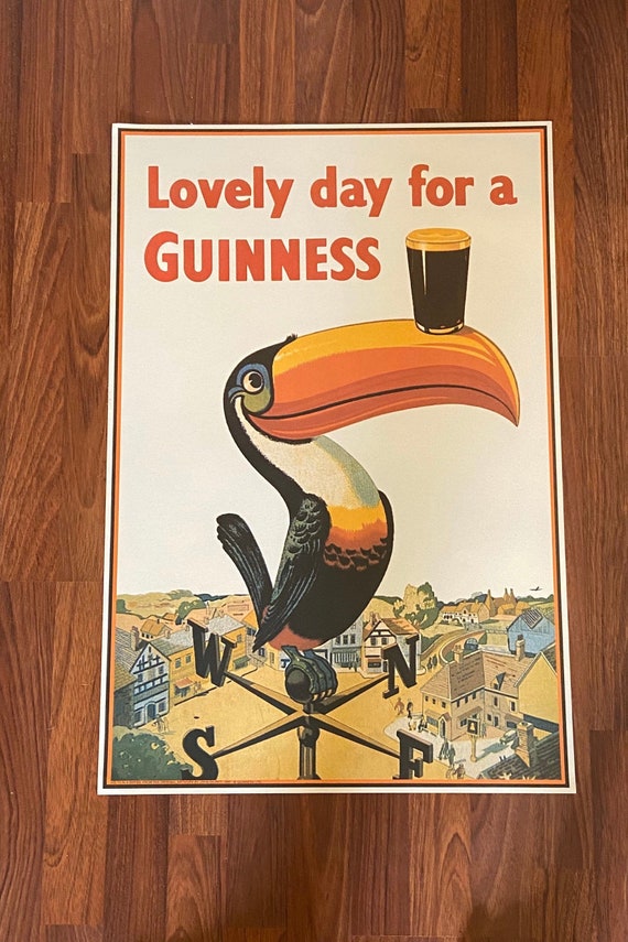 Vintage Guinness Toucan Advertisement Poster A3/A2/A1 Print - Foto 7