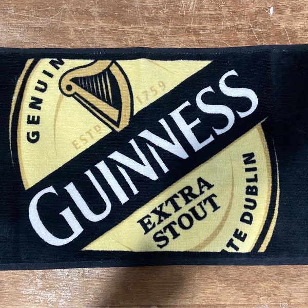 Guinness Bar Towel Label Design