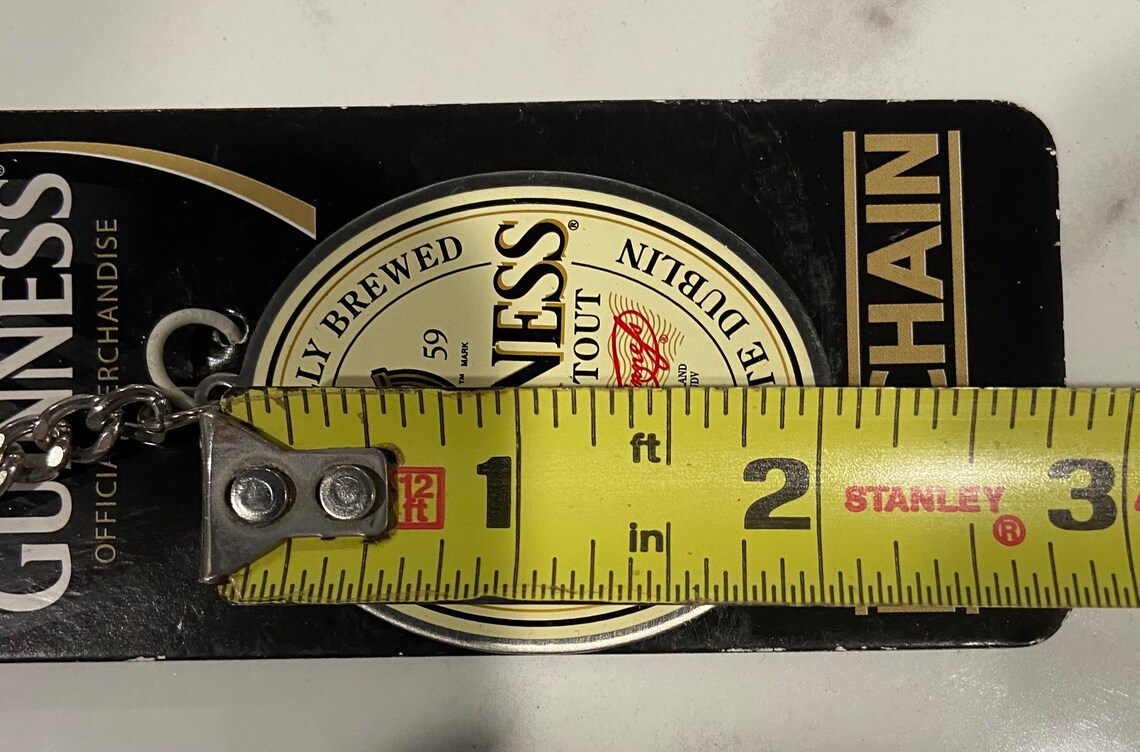 Vintage Guinness Bottle Logo Oval Keychain - Etsy