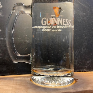 Vintage Rare Guinness Beer Mug Special Edition Singapore Only 1 available