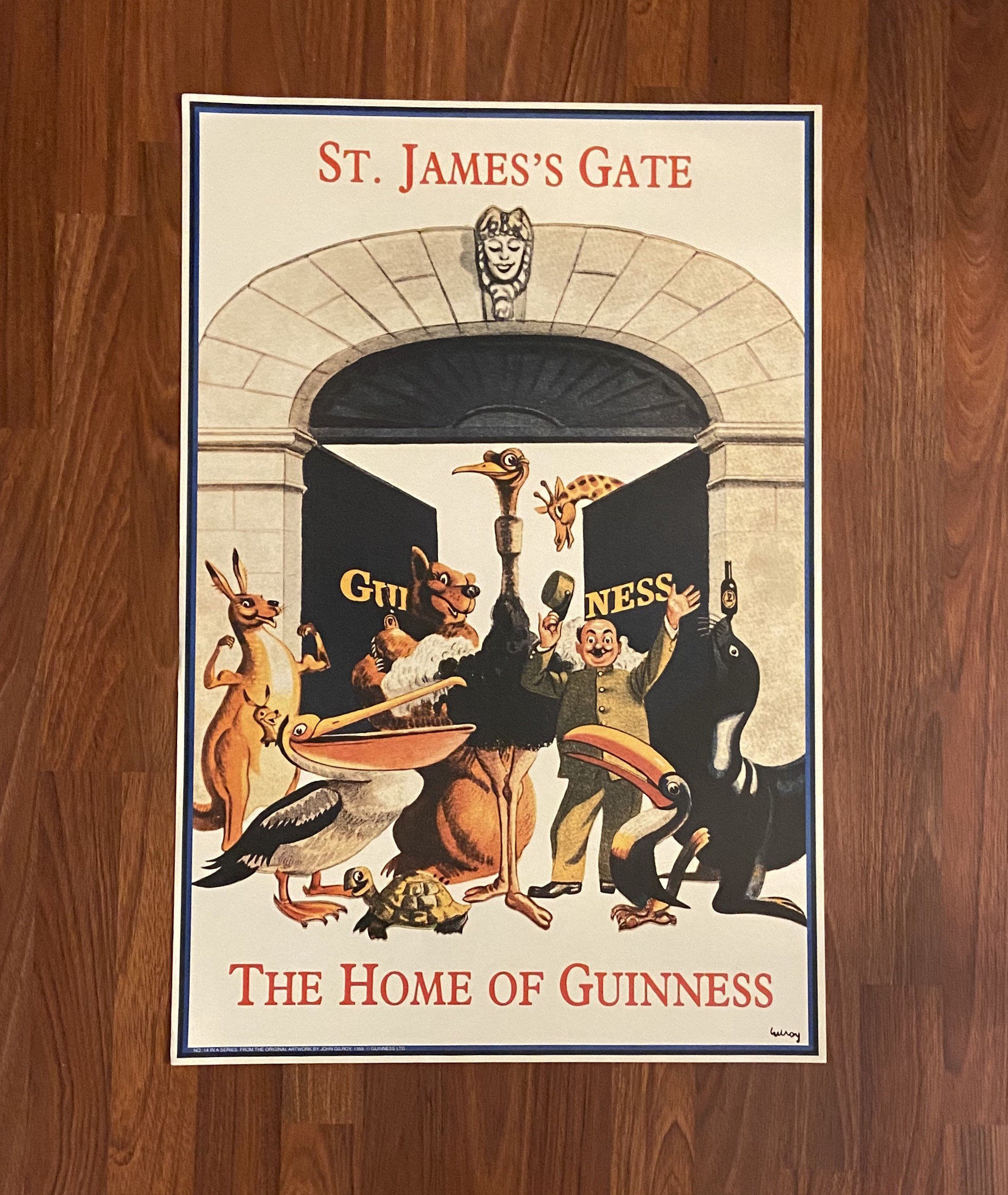 Guinness Gilroy Pint Glasses Gift Box 20oz / 568ml