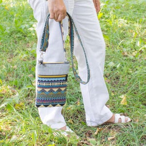 Bolso bandolera bohemio de verano, pequeño bolso de tapiz estilo hobo, regalo hippie para mujer o bolso de festival para adolescentes.