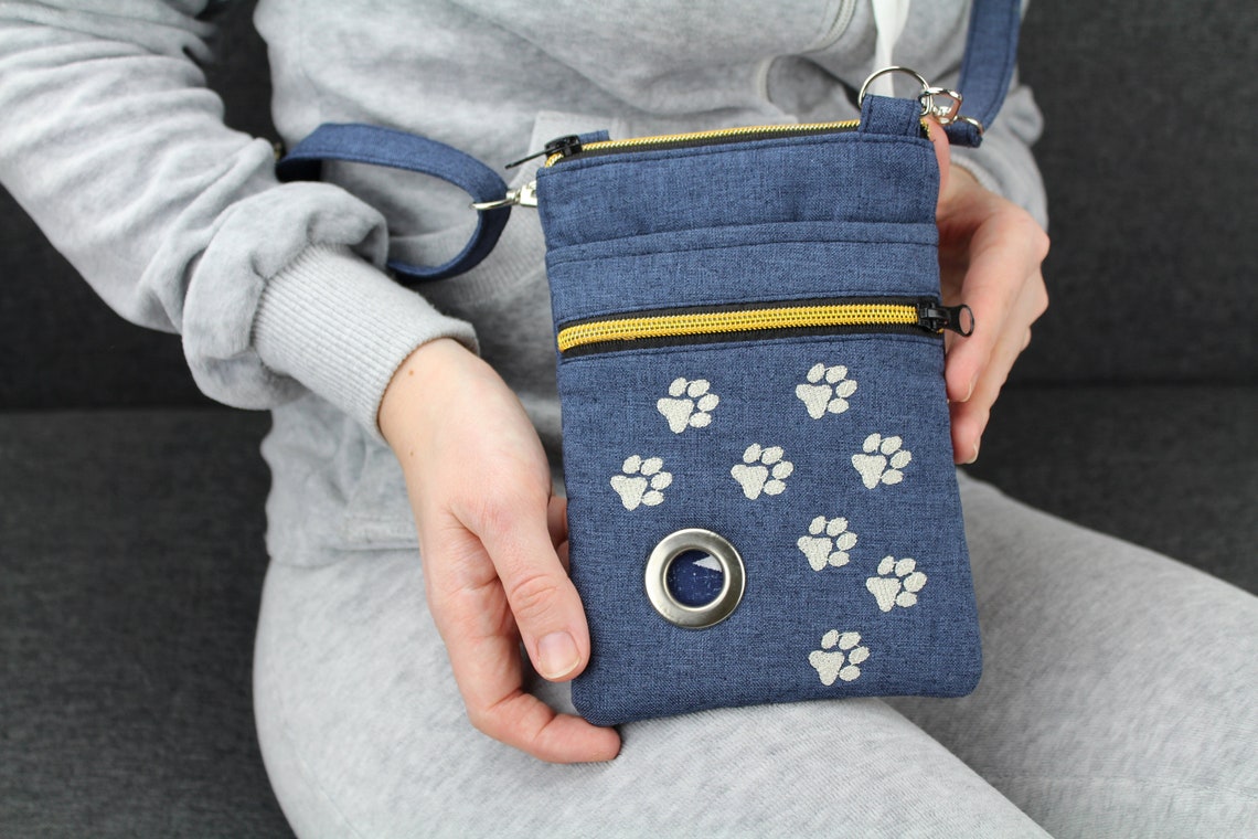 Dog Walking Bag Cross Body Bag Small Dog Walking Purse Dog Etsy