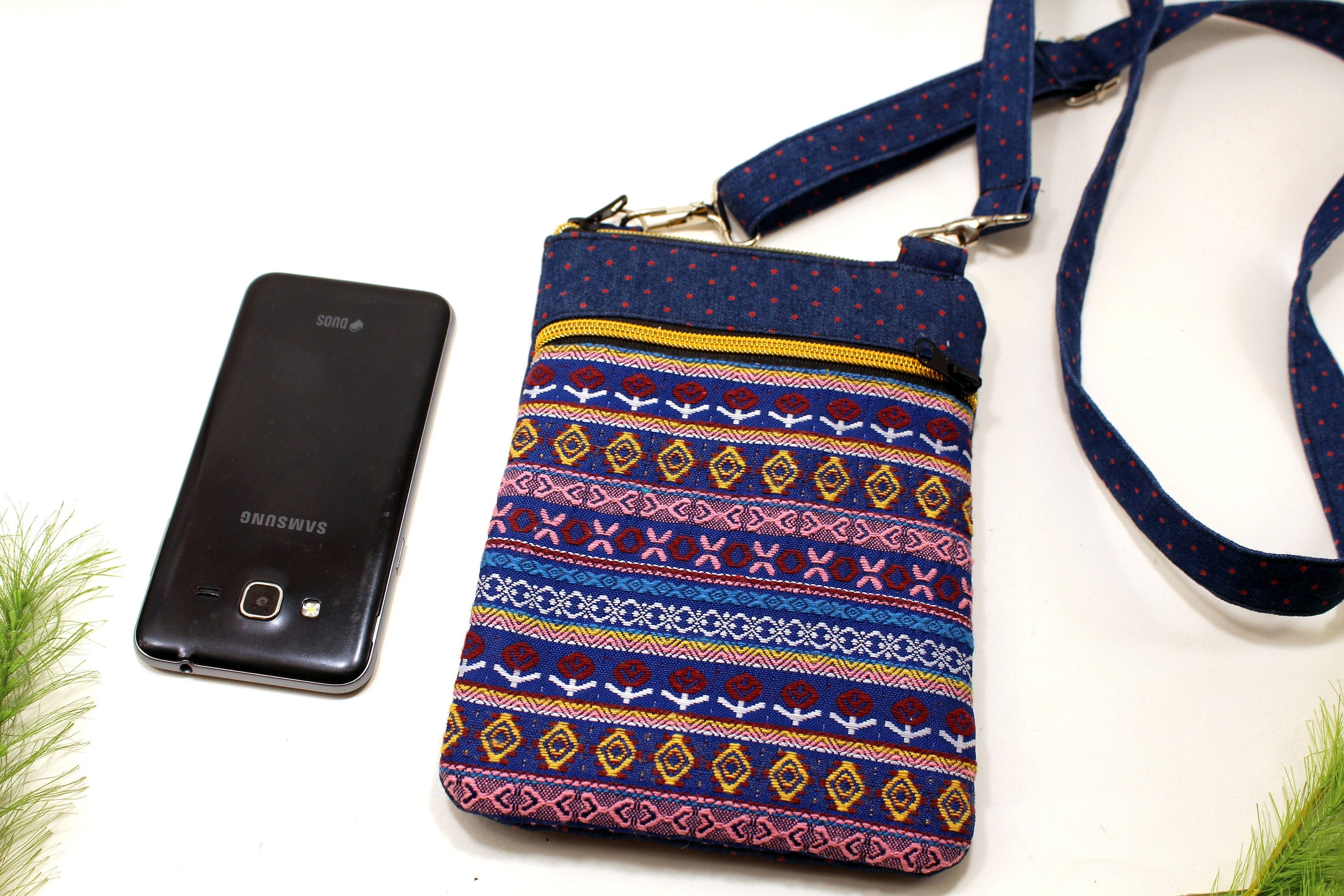 Boho hippie mini bag Crossbody fabric bags Mini crossbody Etsy