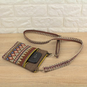 Kleine Geldbörse für Frau, Crossbody-tasche für Frau, Crossover-tasche für Frau, Boho Handtasche Tasche, Boho Crossbody tasche, Boho Tasche für Frauen, Gobelin