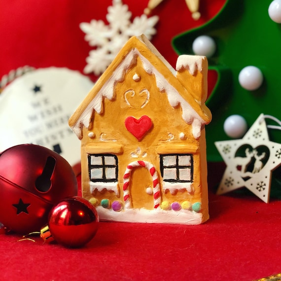 Paint Your Own gingerbread House christmas Craft Kit Etsy