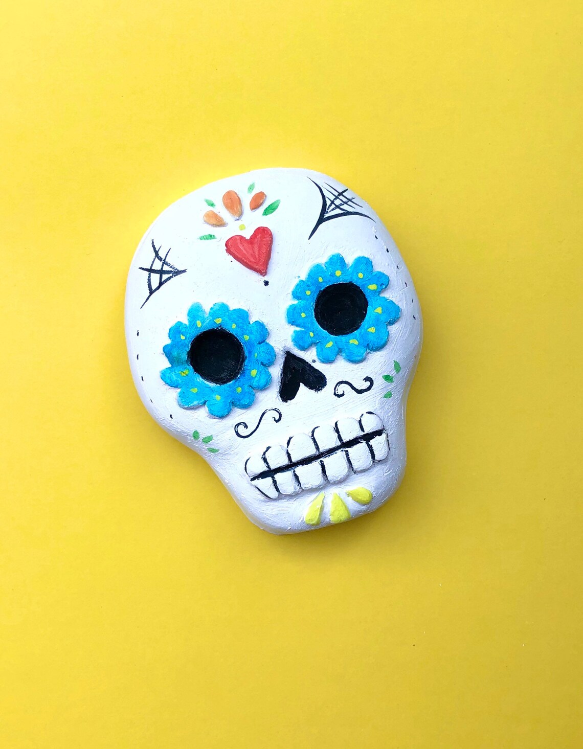 Paint Your Own Sugar Skull Craft Kit Unique Handmade Design Etsy UK