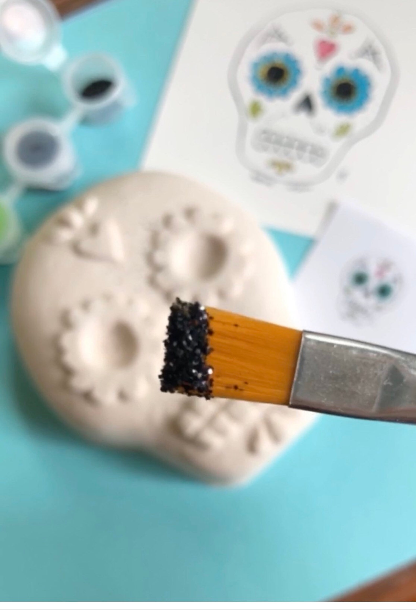 Paint Your Own Sugar Skull Craft Kit Unique Handmade Design Etsy UK