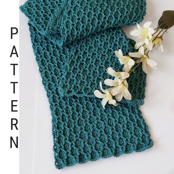 Yekaterina Crochet scarf pattern PDF download tutorial