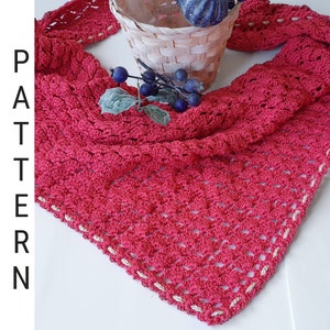 Ophelia Crochet scarf pattern PDF download tutorial